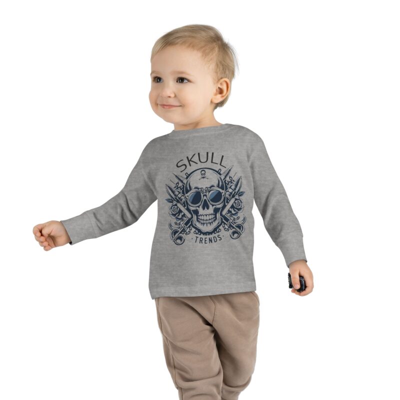 Skull Trends - Toddler Long Sleeve Tee - Image 5