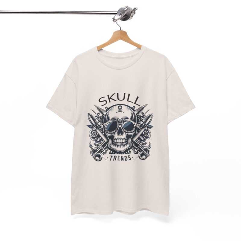 Skull Trends Logo Tshirt - Unisex Heavy Cotton Tee - Image 115