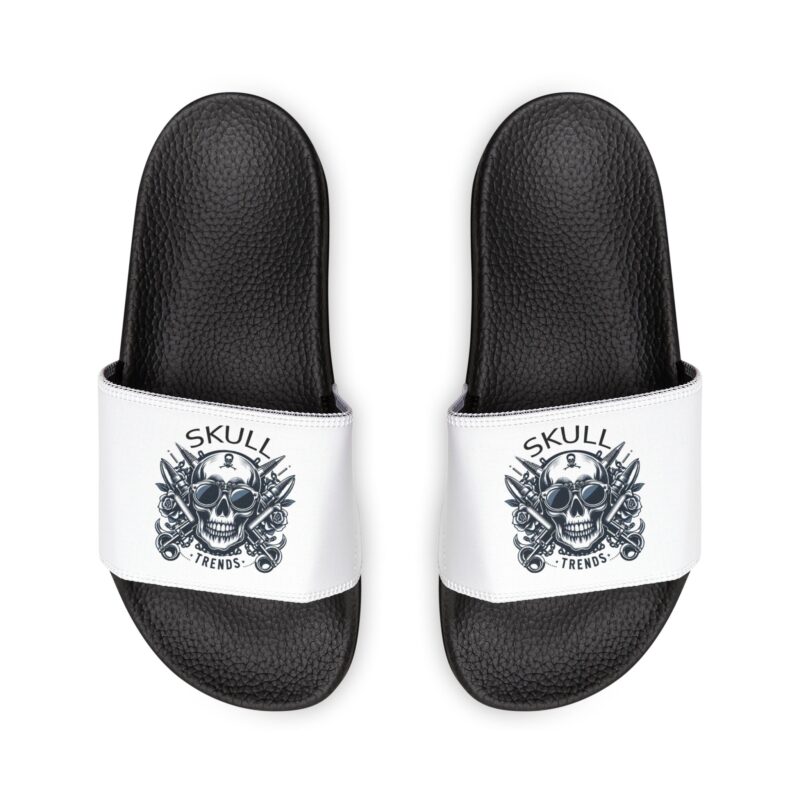 Large Skull - White Women's Removable-Strap Sandals - Image 6