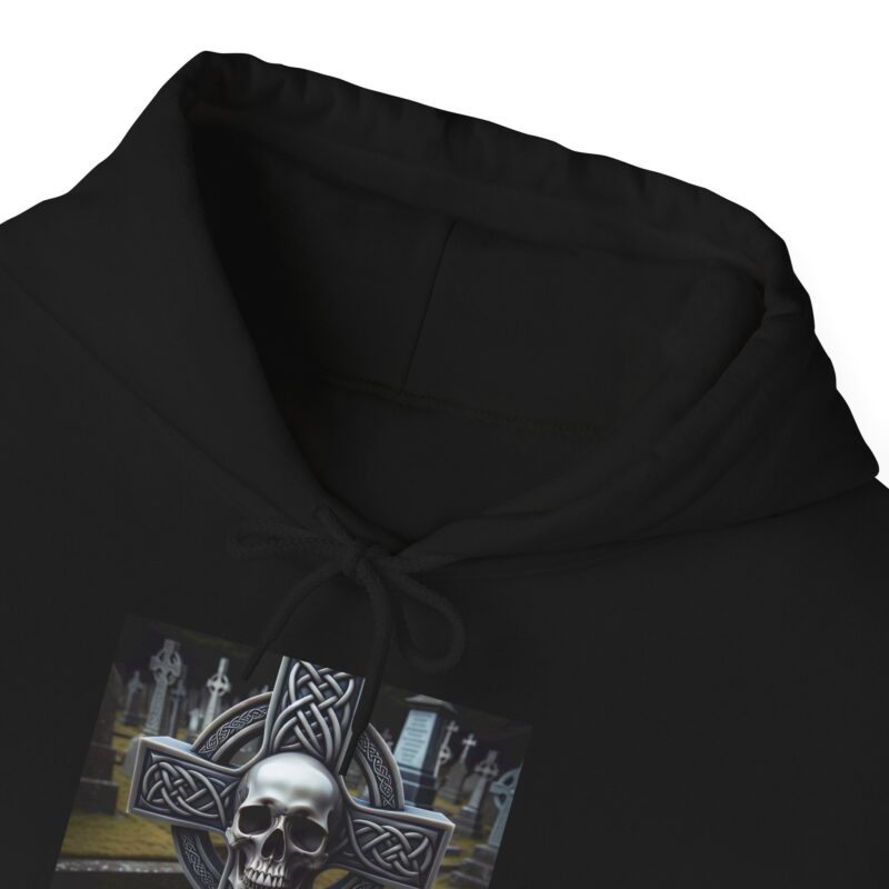 Skull Trends - Celtic Cross Unisex Heavy Blend™ Hooded Sweatshirt - Image 5