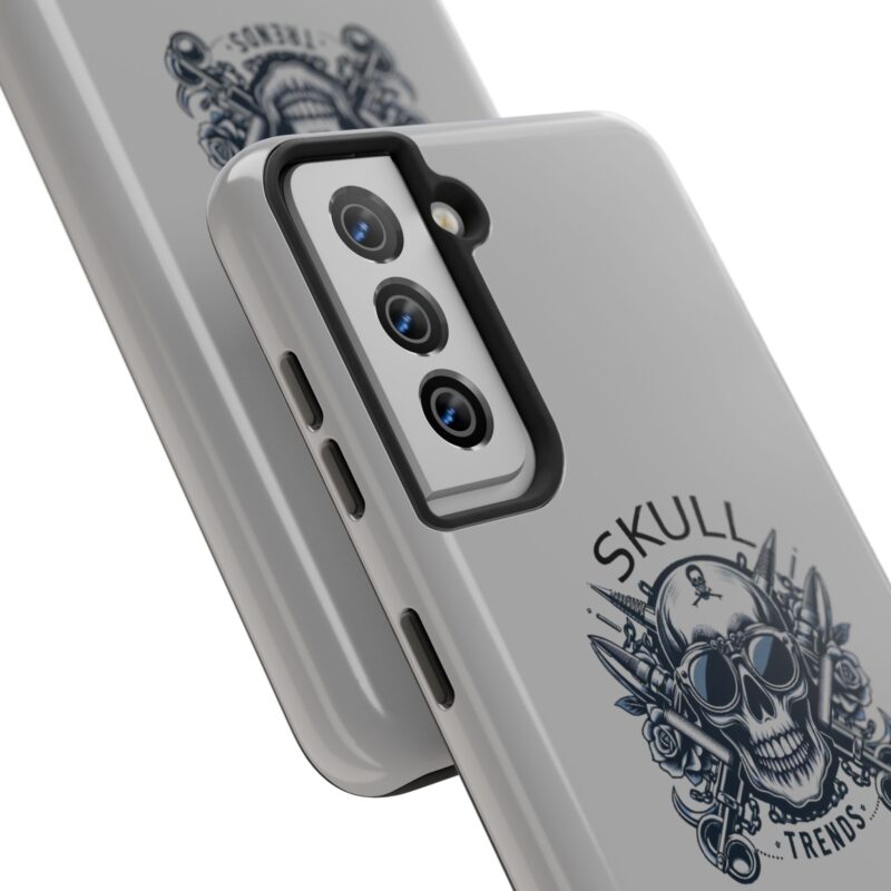 Skull Trends - Grey Phone Tough Phone Cases - Image 122