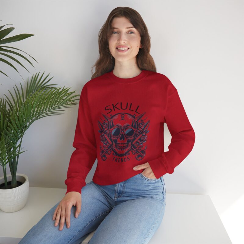 Skull Trends - Unisex Heavy Blend™ Crewneck Sweatshirt - Image 154