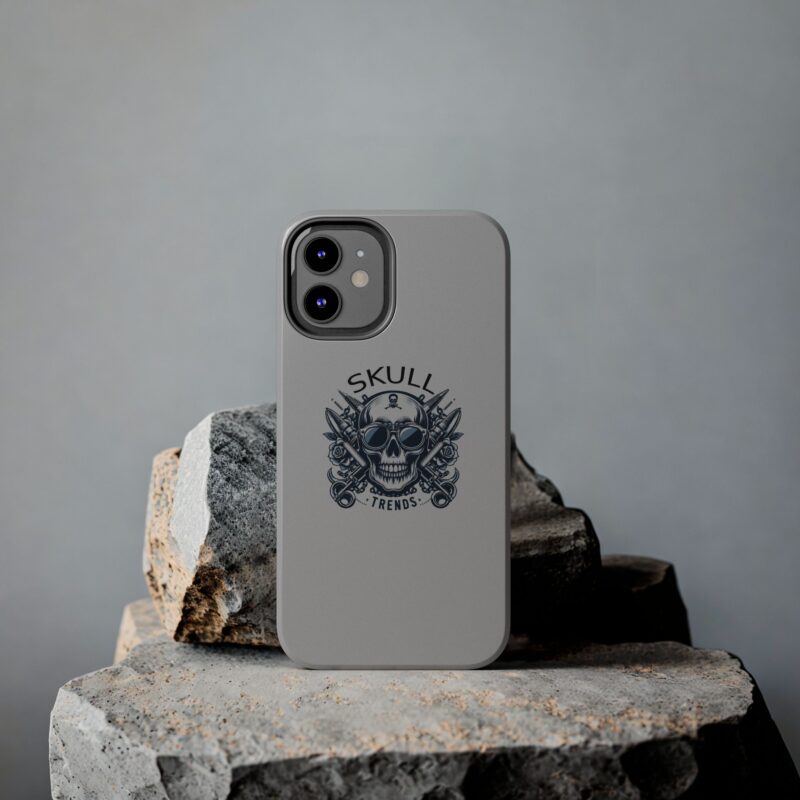 Skull Trends - Grey Phone Tough Phone Cases - Image 45