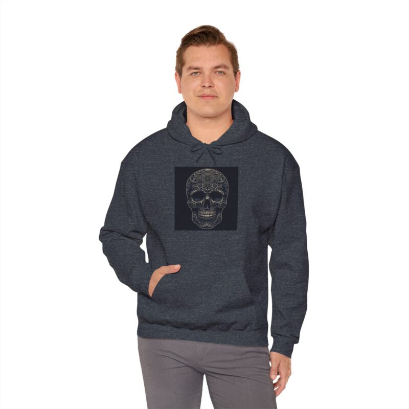 Large Skull - Unisex Heavy Blend™ Hooded Sweatshirt - Image 74