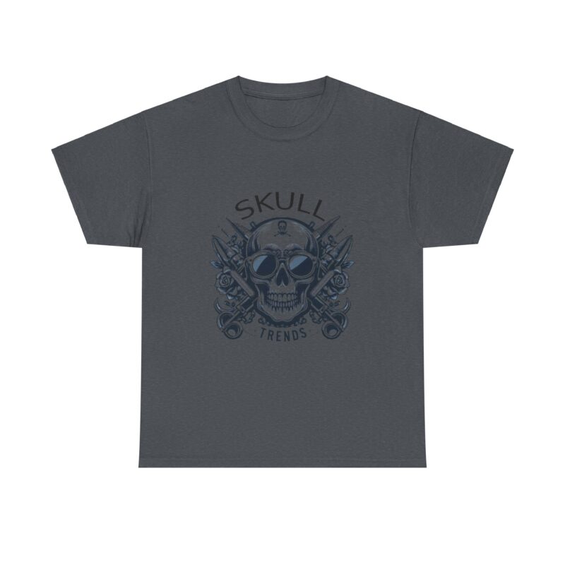 Skull Trends Logo Tshirt - Unisex Heavy Cotton Tee - Image 298