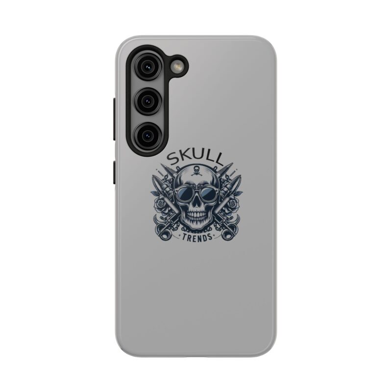 Skull Trends - Grey Phone Tough Phone Cases - Image 111