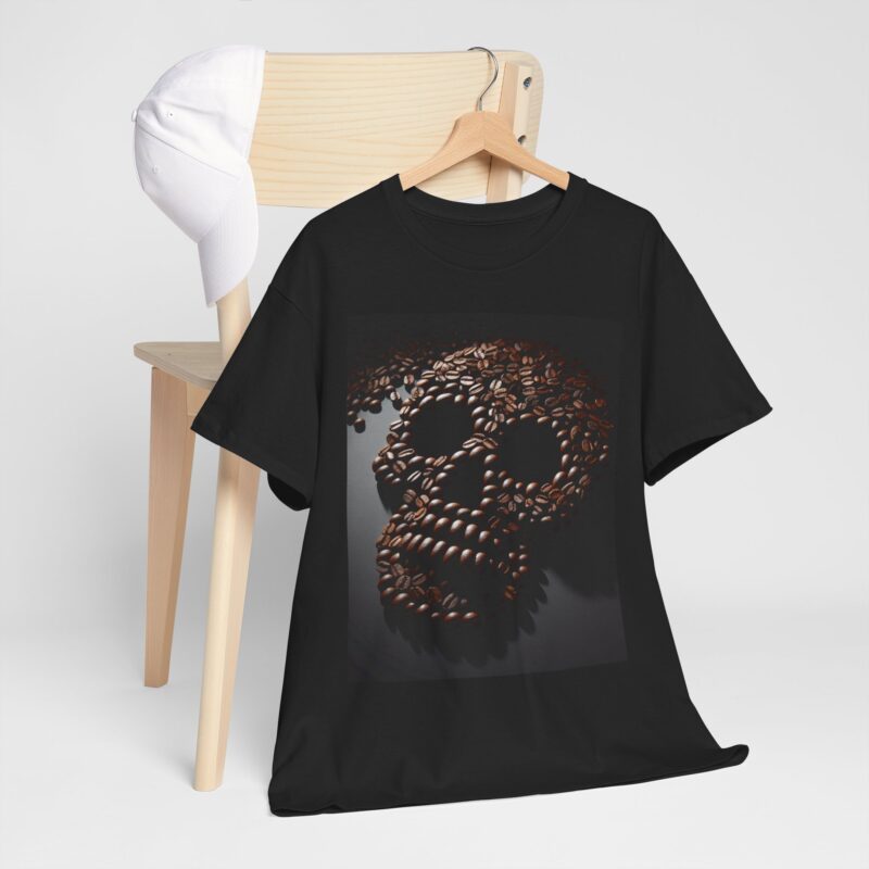 Coffee Skull - Unisex Heavy Cotton Tee - Image 8