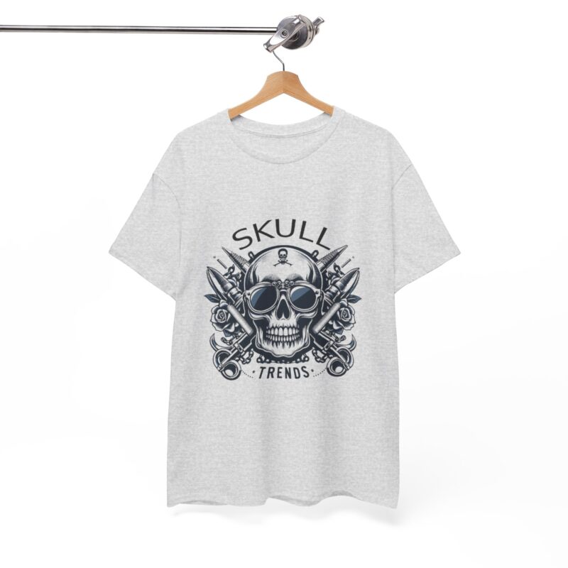 Skull Trends Logo Tshirt - Unisex Heavy Cotton Tee - Image 61