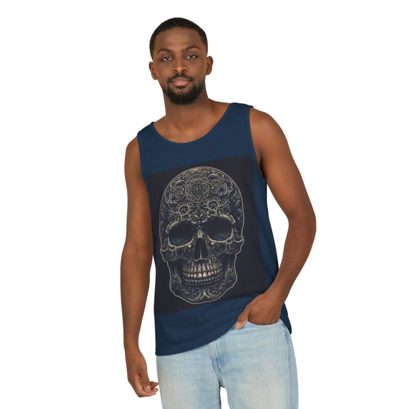 Large Skull - Unisex Garment-Dyed Tank Top - Image 30