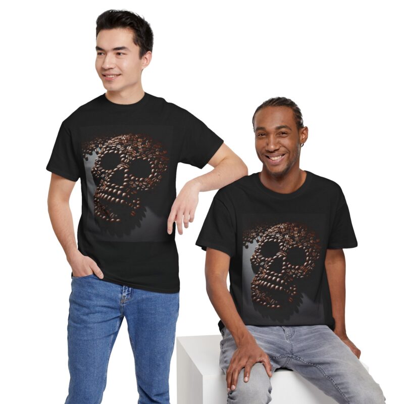 Coffee Skull - Unisex Heavy Cotton Tee - Image 26