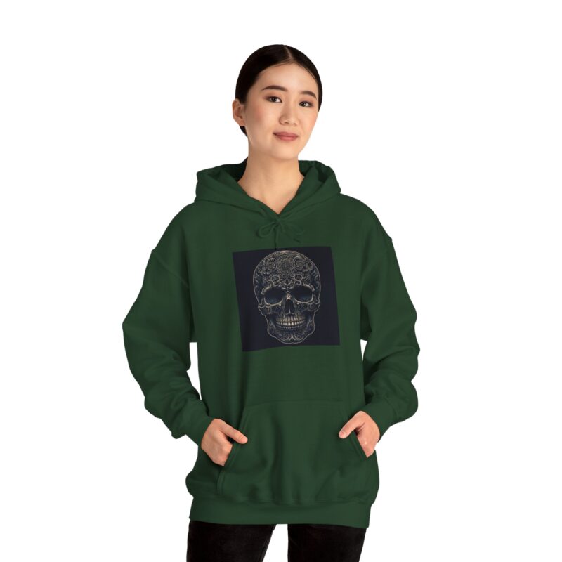 Large Skull - Unisex Heavy Blend™ Hooded Sweatshirt - Image 45