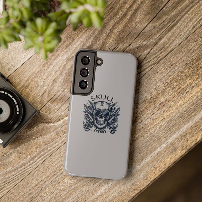 Skull Trends - Grey Phone Tough Phone Cases - Image 120