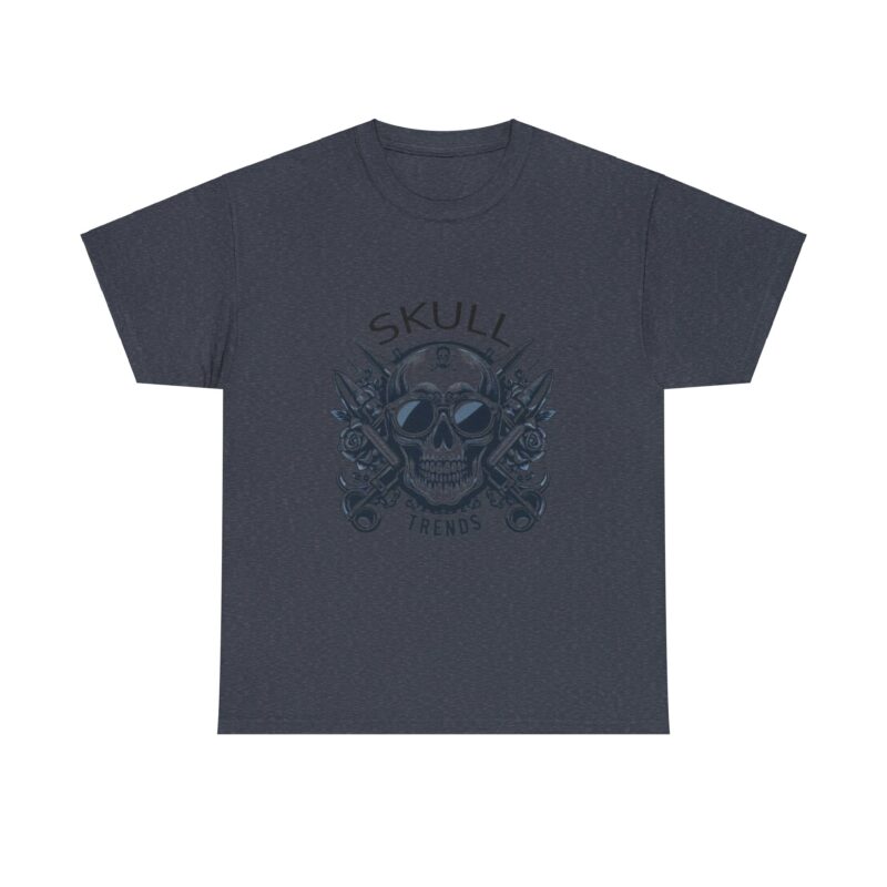 Skull Trends Logo Tshirt - Unisex Heavy Cotton Tee - Image 325