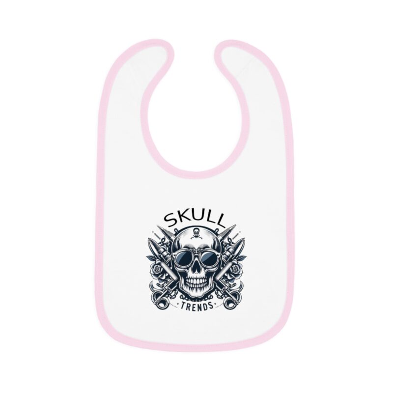 Skull Trends - Baby Contrast Trim Jersey Bib - Image 10