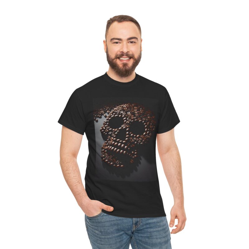 Coffee Skull - Unisex Heavy Cotton Tee - Image 13