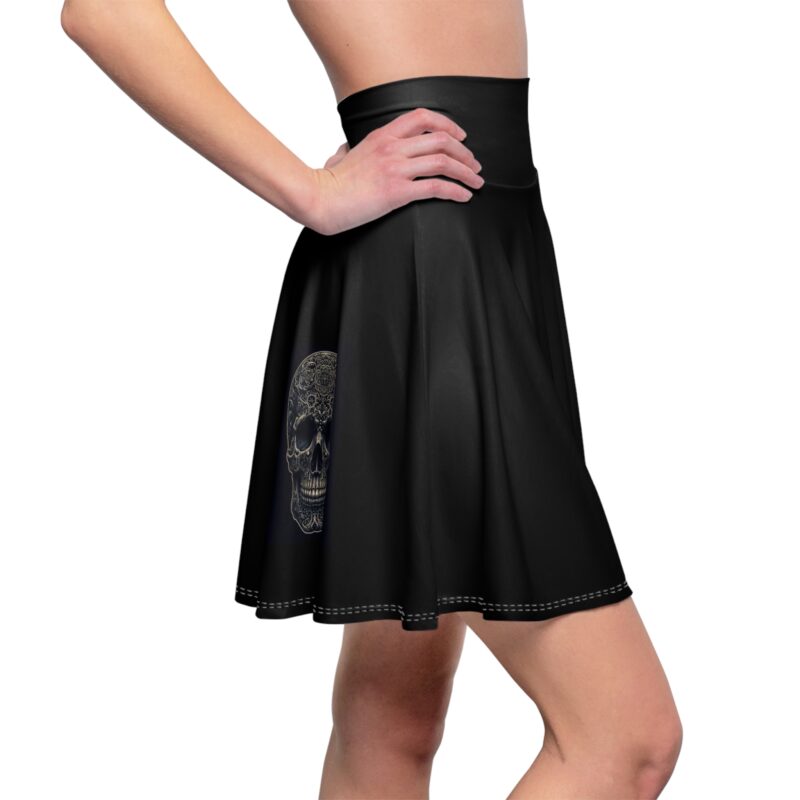 Large Skull - Women's Skater Skirt - Image 14