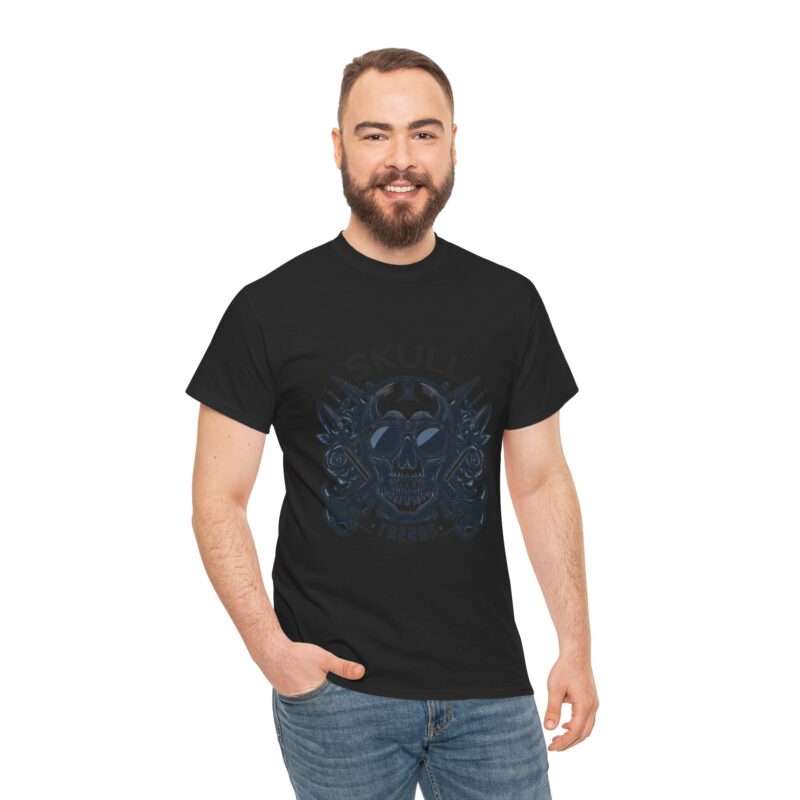 Skull Trends Logo Tshirt - Unisex Heavy Cotton Tee - Image 94