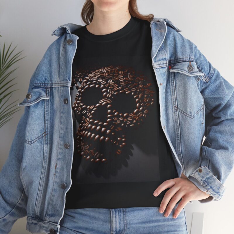 Coffee Skull - Unisex Heavy Cotton Tee - Image 23