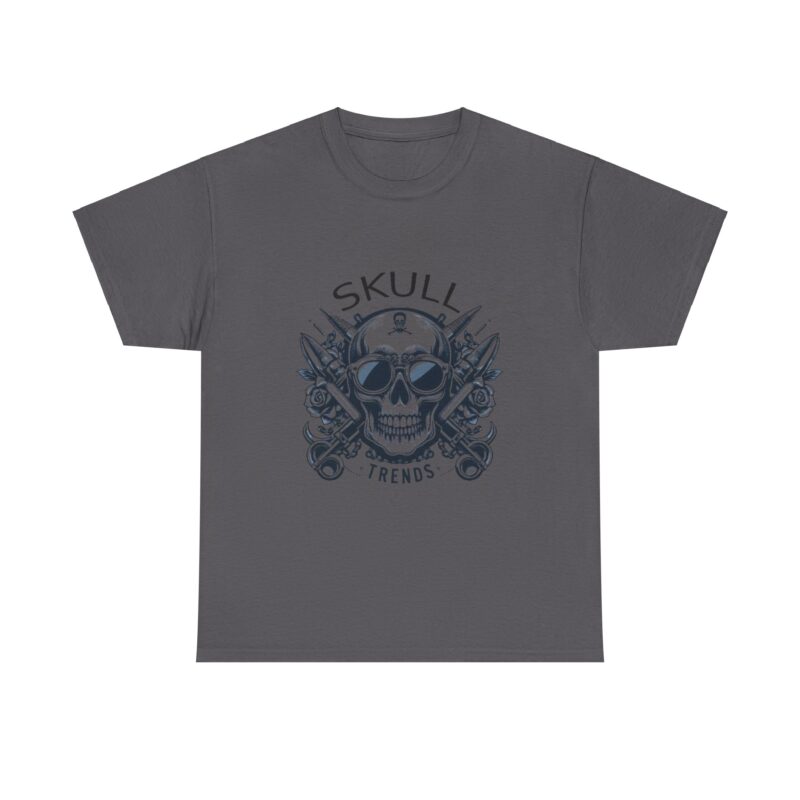 Skull Trends Logo Tshirt - Unisex Heavy Cotton Tee - Image 271