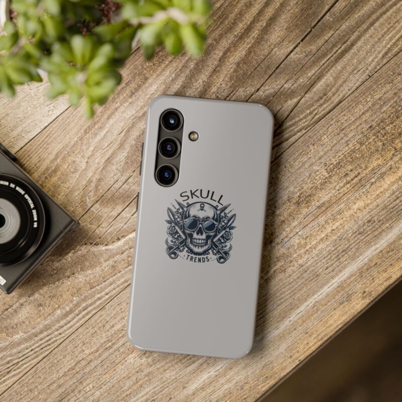 Skull Trends - Grey Phone Tough Phone Cases - Image 110