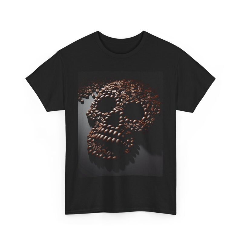 Coffee Skull - Unisex Heavy Cotton Tee - Image 3