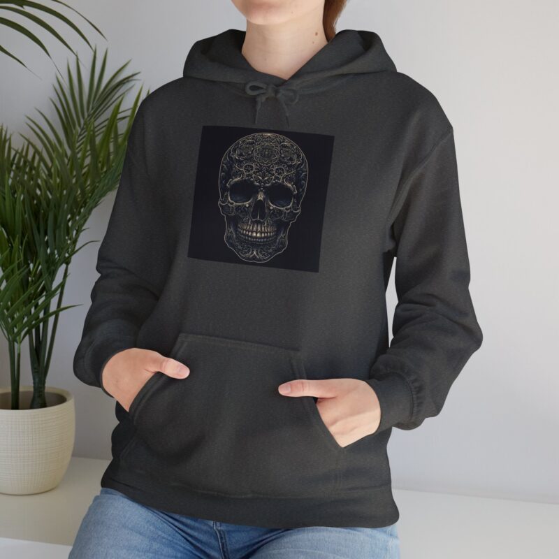 Large Skull - Unisex Heavy Blend™ Hooded Sweatshirt - Image 65