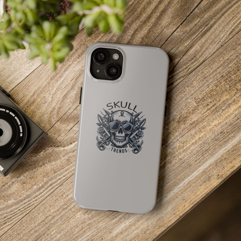 Skull Trends - Grey Phone Tough Phone Cases - Image 100