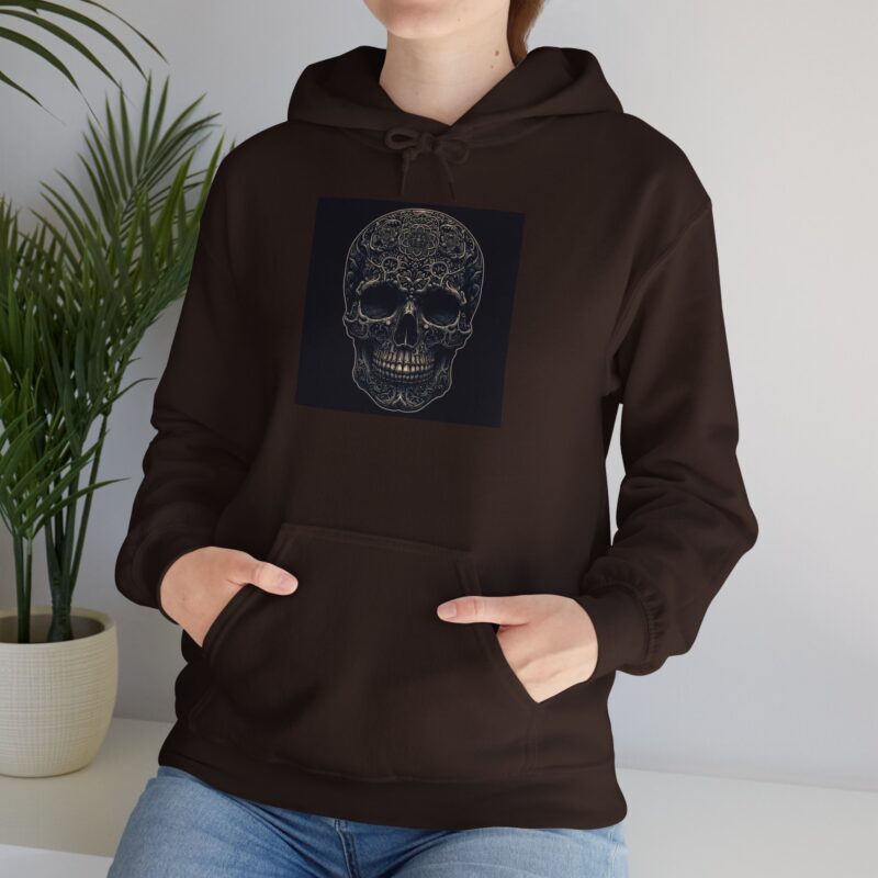 Large Skull - Unisex Heavy Blend™ Hooded Sweatshirt - Image 39