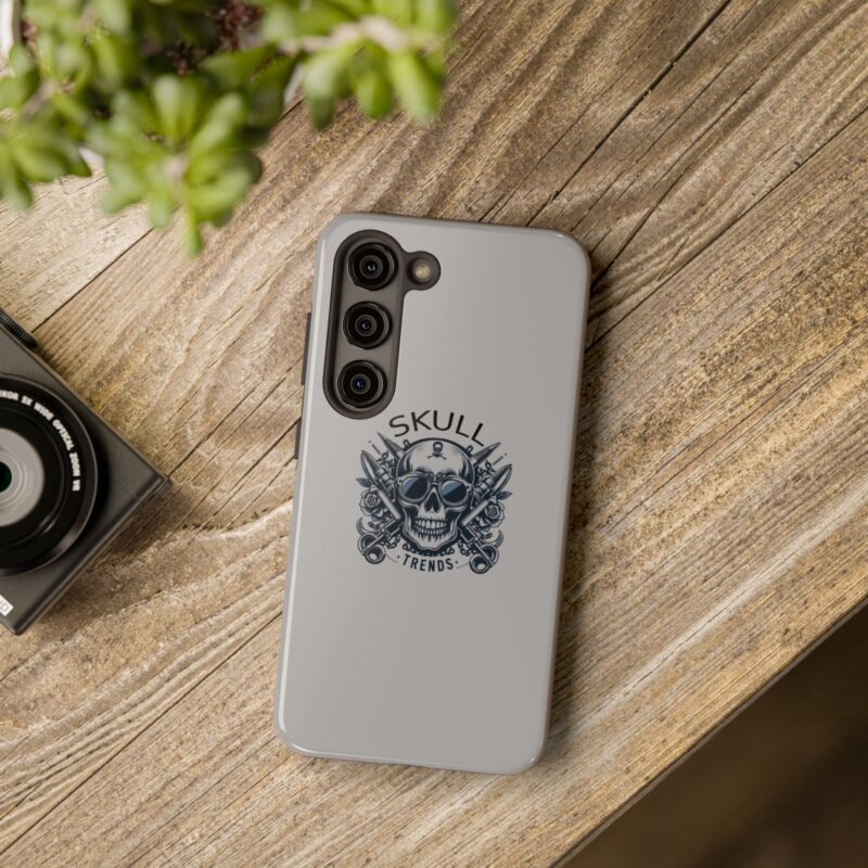 Skull Trends - Grey Phone Tough Phone Cases - Image 115