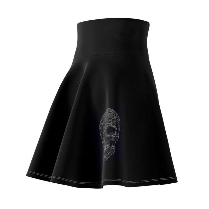 Large Skull - Women's Skater Skirt - Image 11