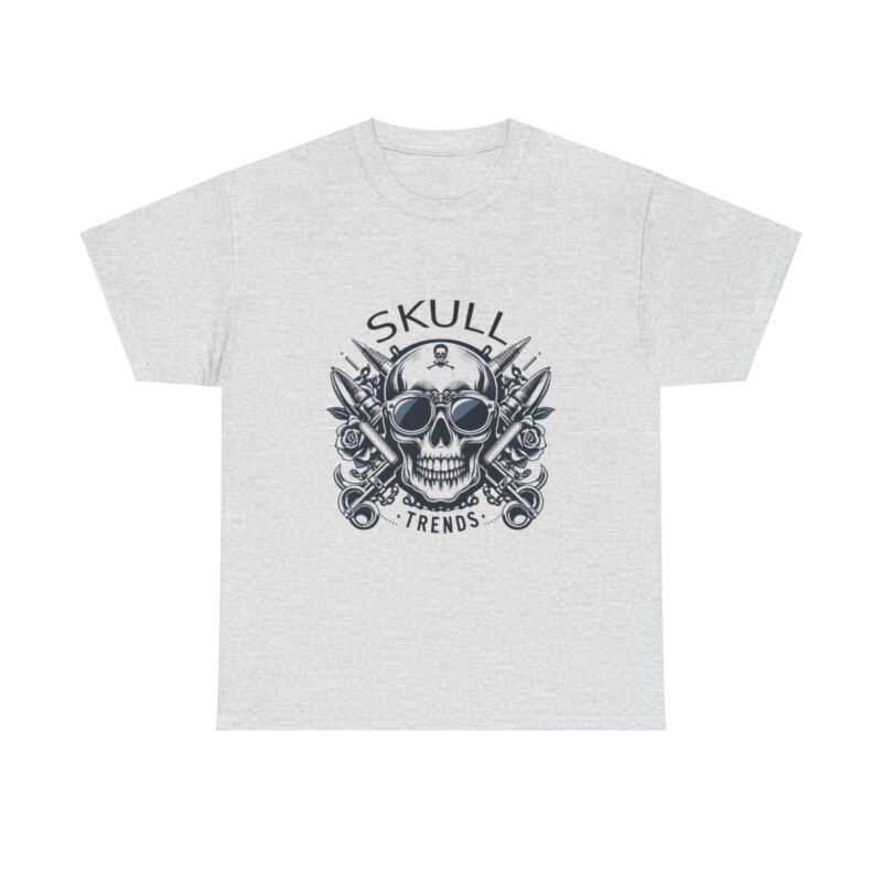 Skull Trends Logo Tshirt - Unisex Heavy Cotton Tee - Image 55