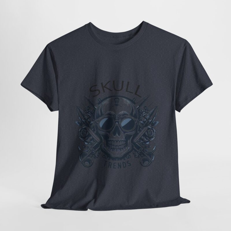 Skull Trends Logo Tshirt - Unisex Heavy Cotton Tee - Image 330