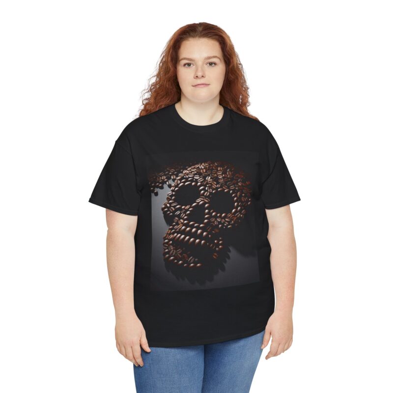 Coffee Skull - Unisex Heavy Cotton Tee - Image 15