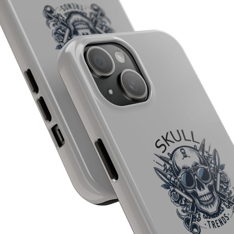 Skull Trends - Grey Phone Tough Phone Cases - Image 2