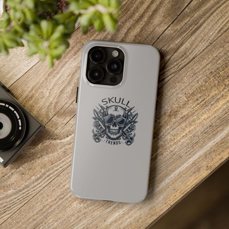 Skull Trends - Grey Phone Tough Phone Cases - Image 105