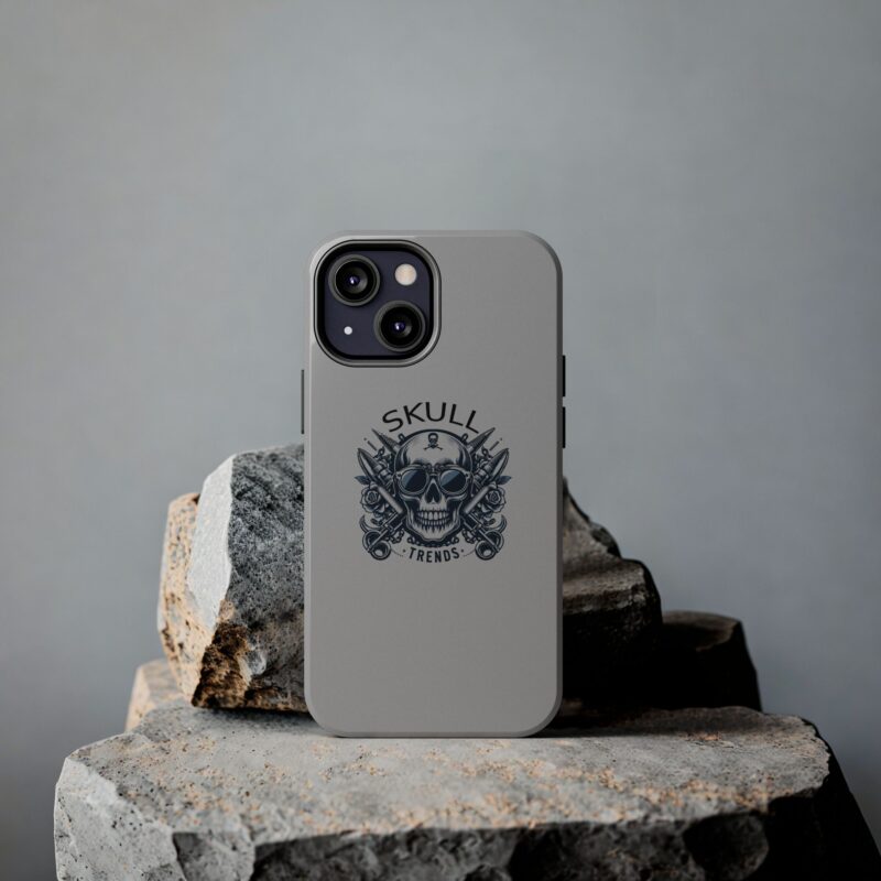 Skull Trends - Grey Phone Tough Phone Cases - Image 69