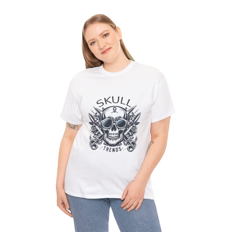 Skull Trends Logo Tshirt - Unisex Heavy Cotton Tee - Image 12