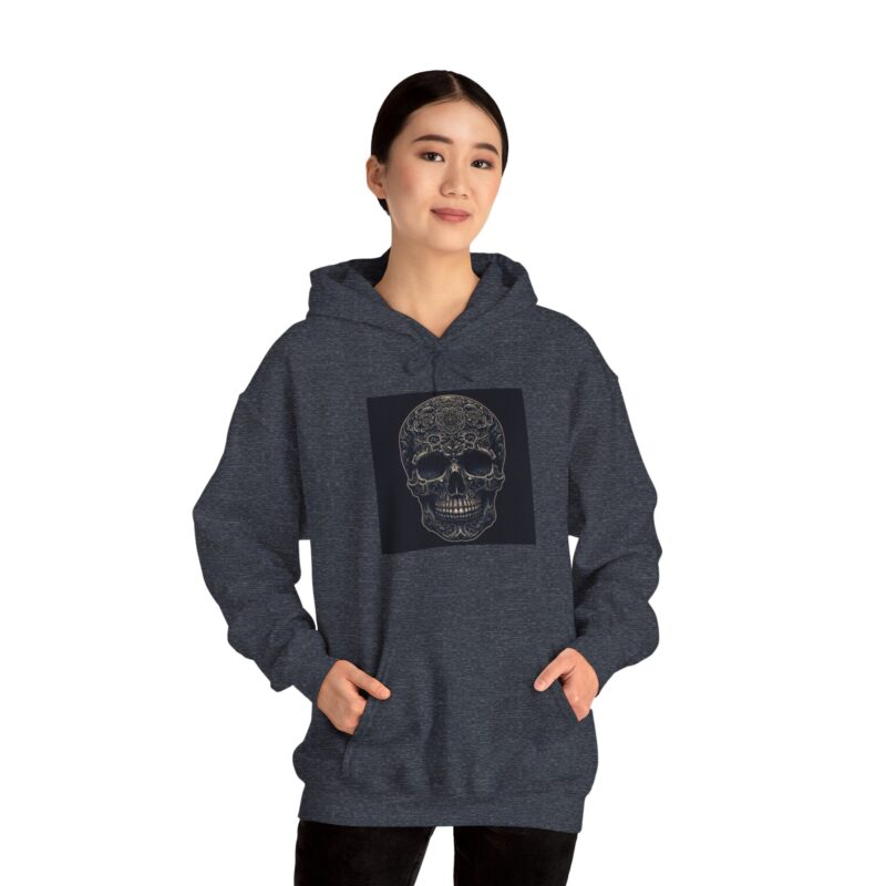 Large Skull - Unisex Heavy Blend™ Hooded Sweatshirt - Image 71