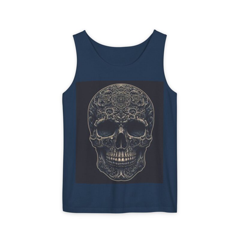 Large Skull - Unisex Garment-Dyed Tank Top - Image 25