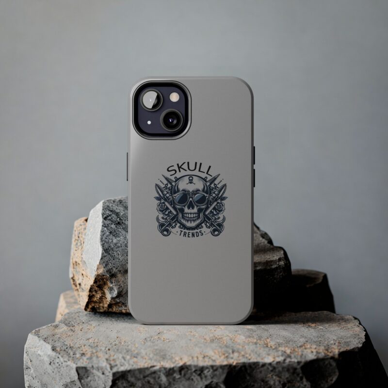 Skull Trends - Grey Phone Tough Phone Cases - Image 63