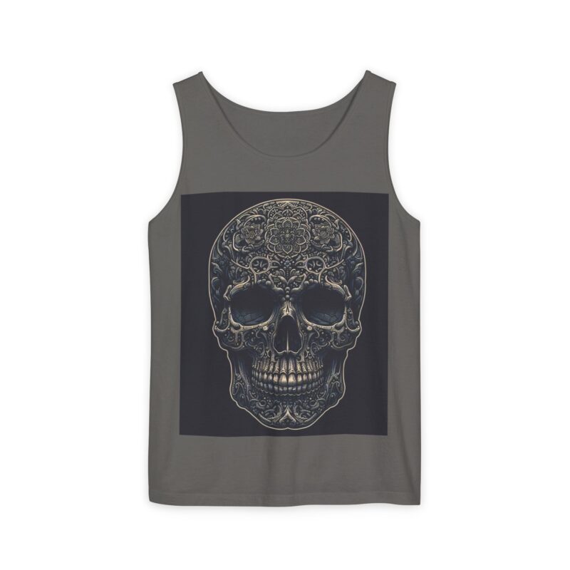 Large Skull - Unisex Garment-Dyed Tank Top - Image 9