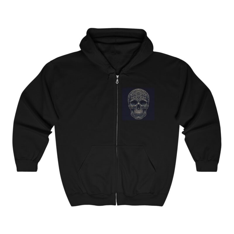 Large Skull - Unisex Heavy Blend™ Full Zip Hooded Sweatshirt