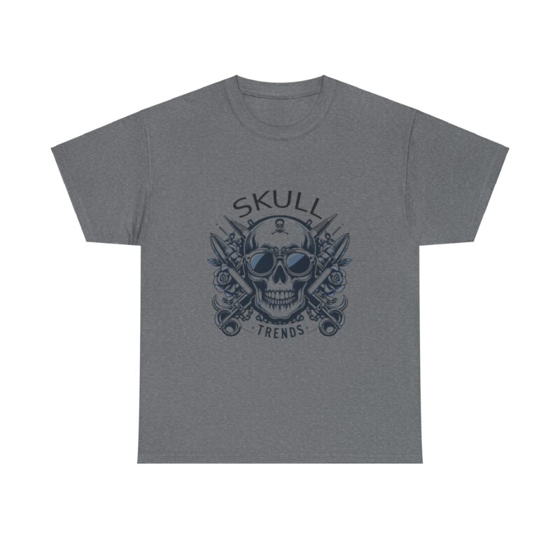 Skull Trends Logo Tshirt - Unisex Heavy Cotton Tee - Image 217