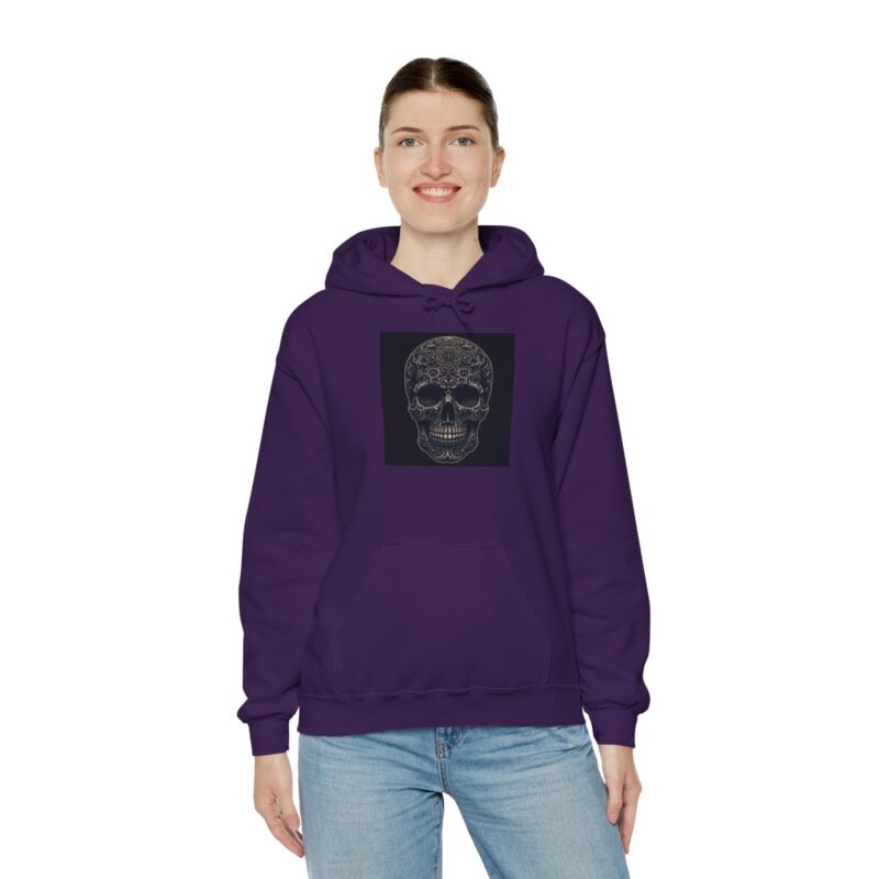 Large Skull - Unisex Heavy Blend™ Hooded Sweatshirt - Image 99